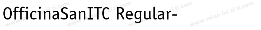OfficinaSanITC Regular字体转换